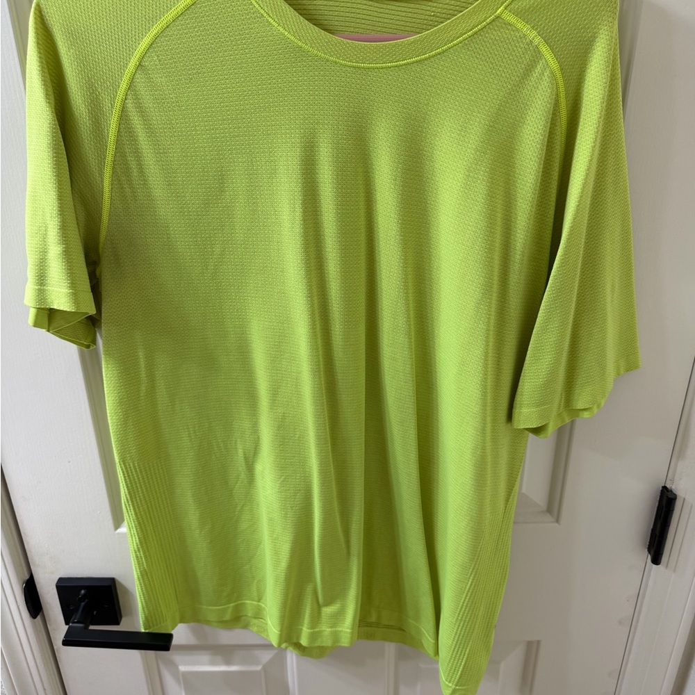 lululemon athletica Highlighter Yellow Short Sleeve Tee